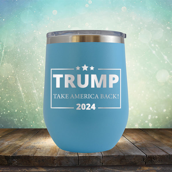 Donald Trump Take America Back 2024 Election - Stemless Wine Cup