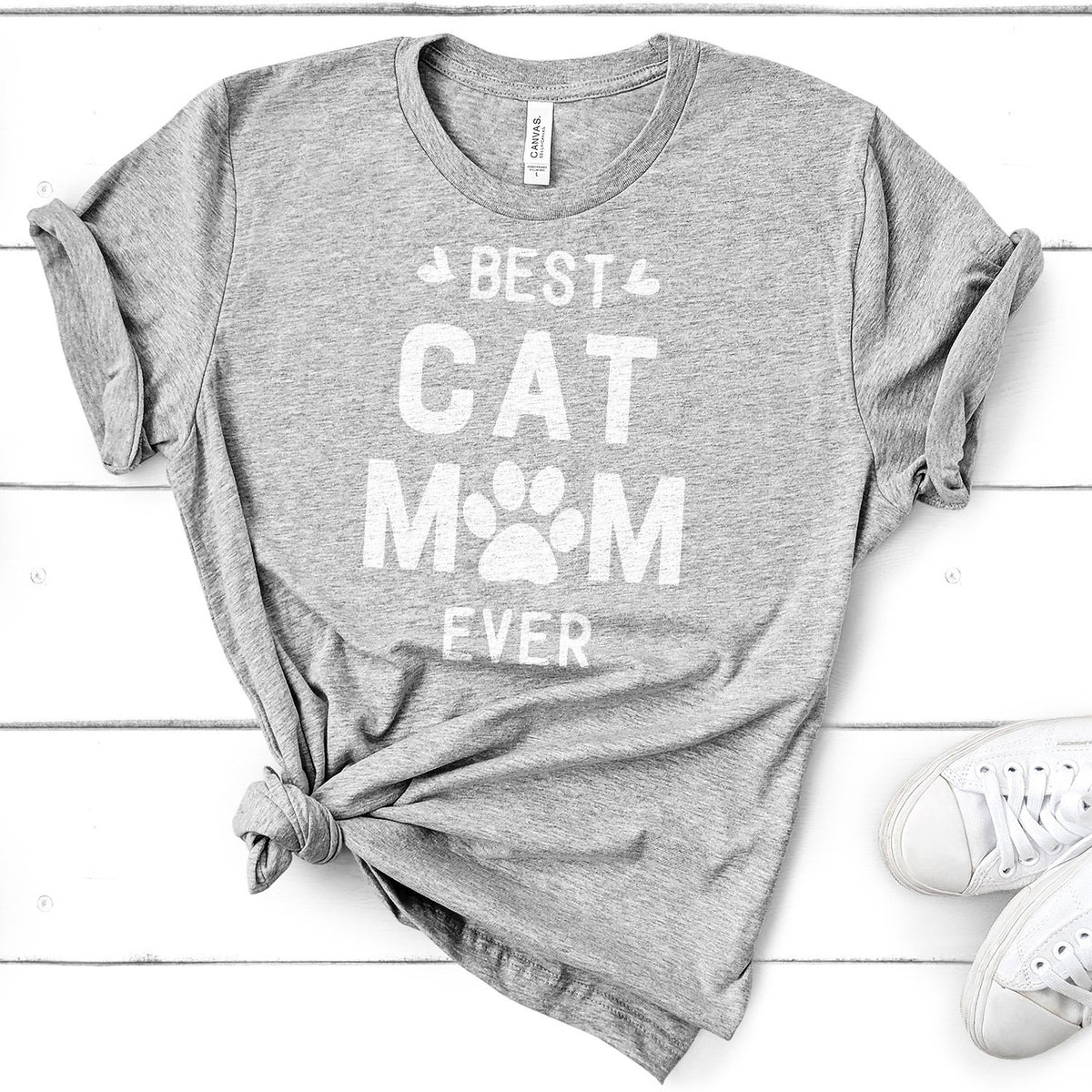 Best Cat Mom Ever - Short Sleeve Tee Shirt