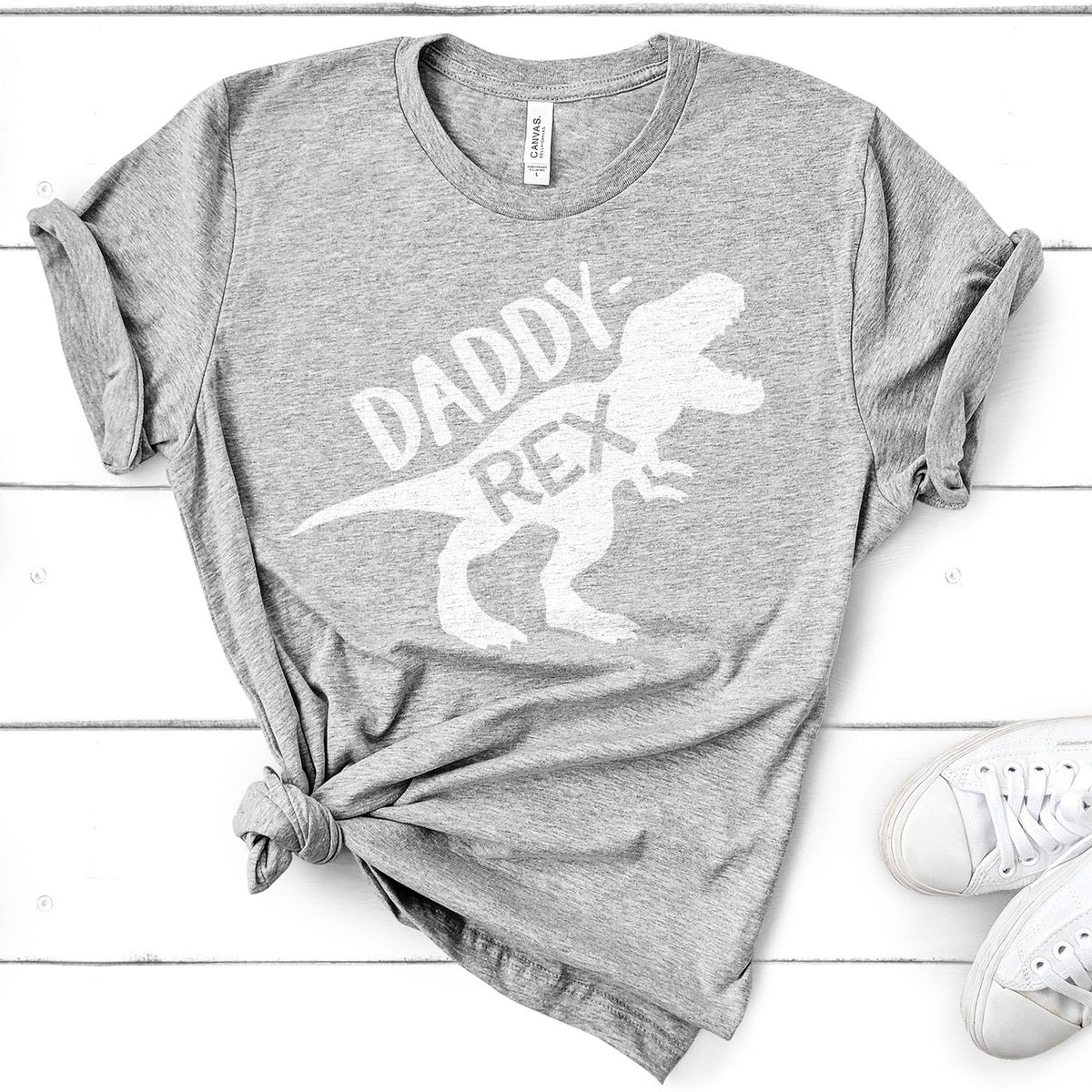 Daddy Rex Dinosaur - Short Sleeve Tee Shirt