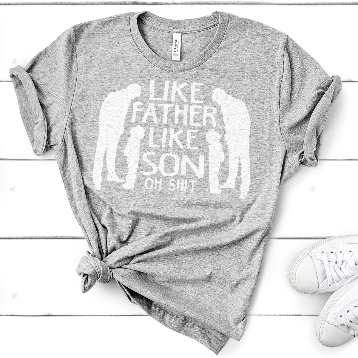 Like Father Like Son Oh Shit - Short Sleeve Tee Shirt