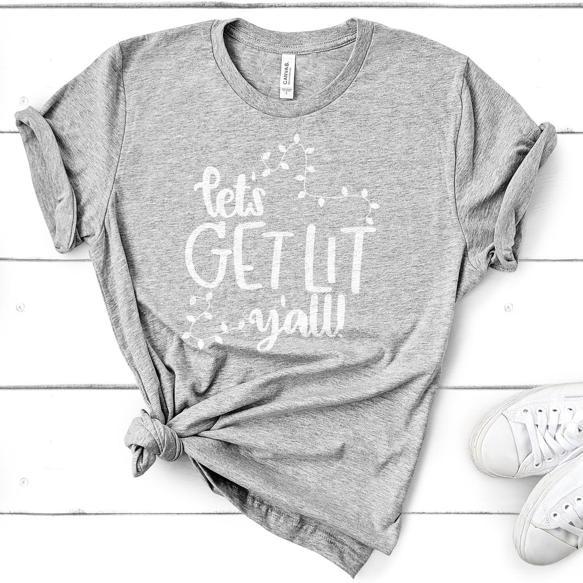 Let's Get Lit Y'all - Short Sleeve Tee Shirt
