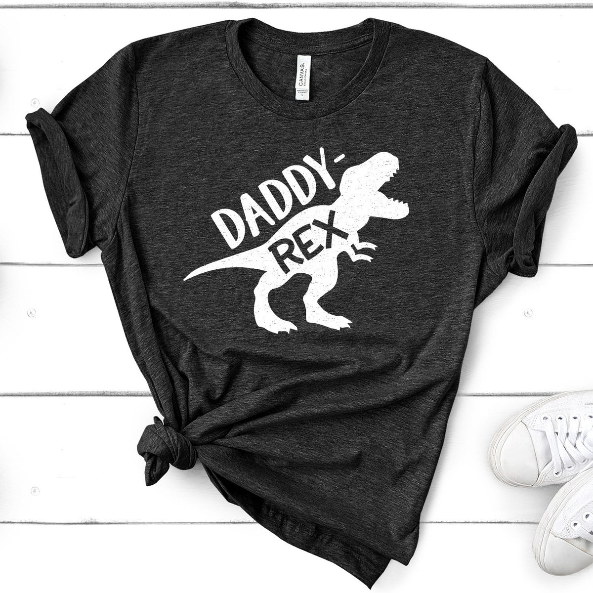 Daddy Rex Dinosaur - Short Sleeve Tee Shirt