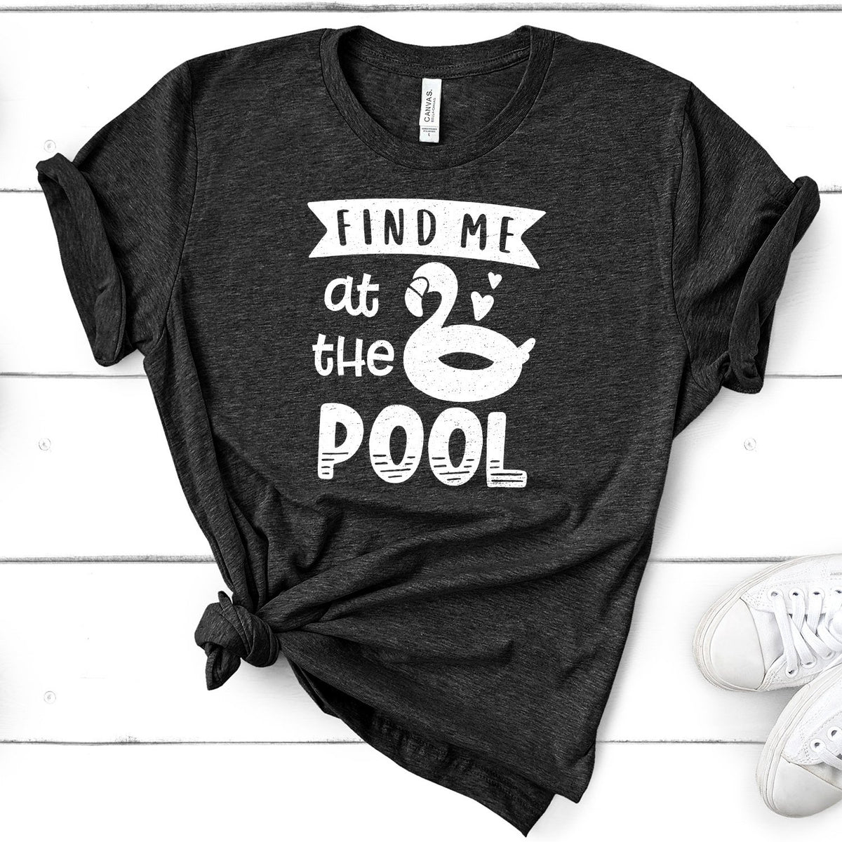 Find Me At The Pool - Short Sleeve Tee Shirt