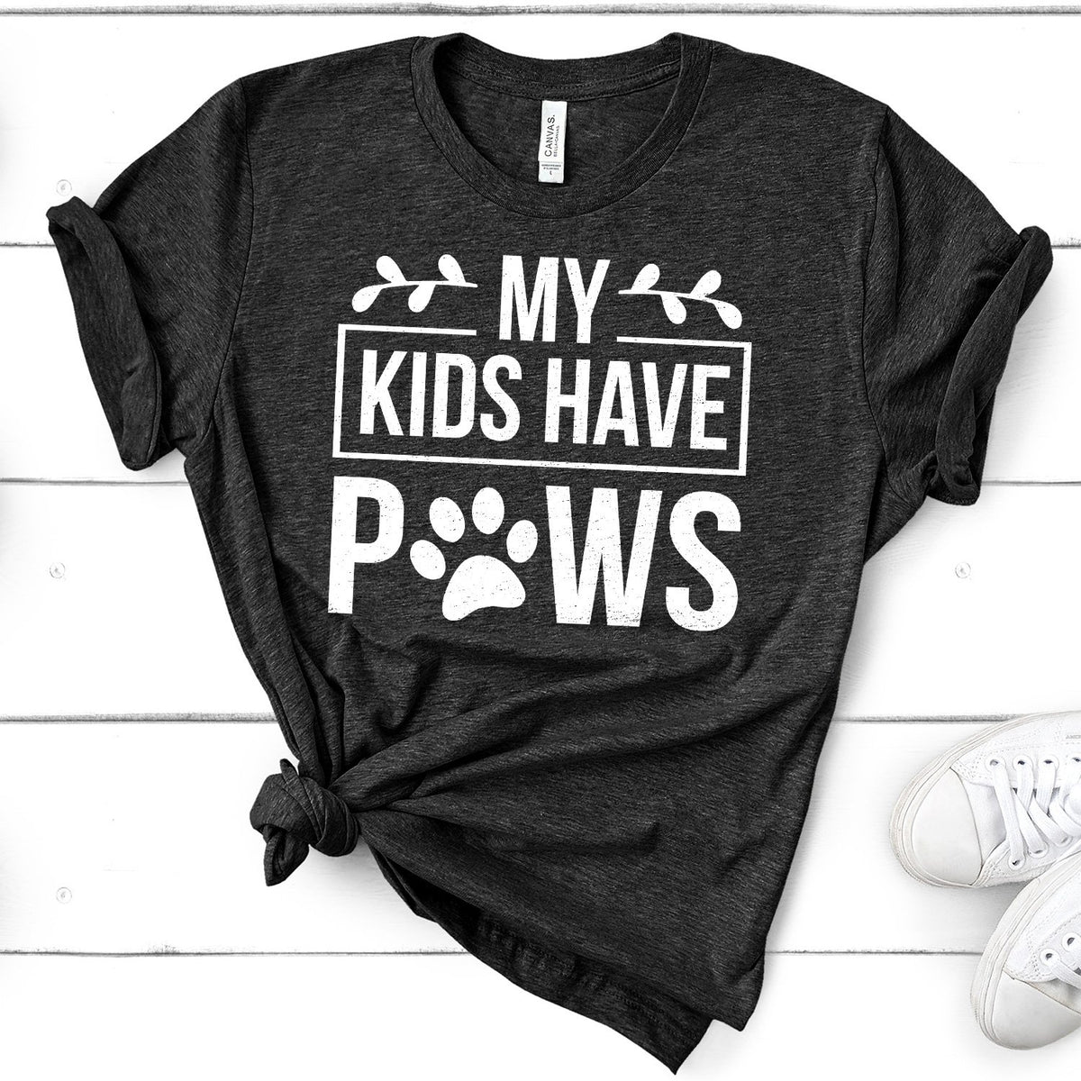 My Kids Have Paws - Short Sleeve Tee Shirt