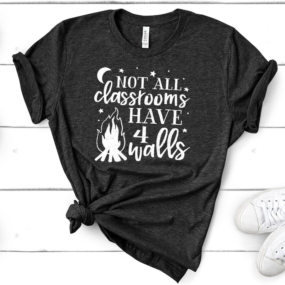Not All Classrooms Have 4 Walls - Short Sleeve Tee Shirt