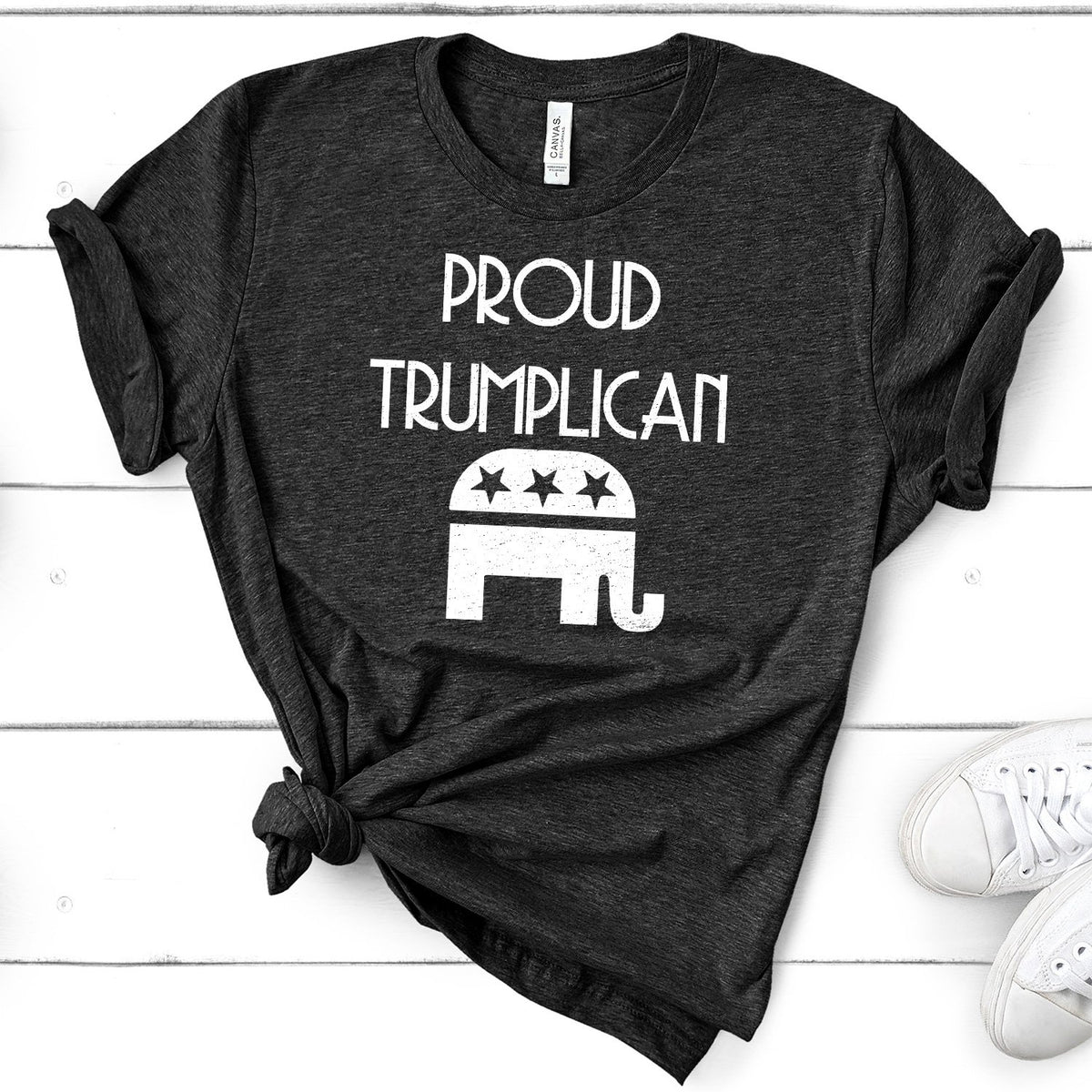 Proud Trumplican Elephant - Short Sleeve Tee Shirt