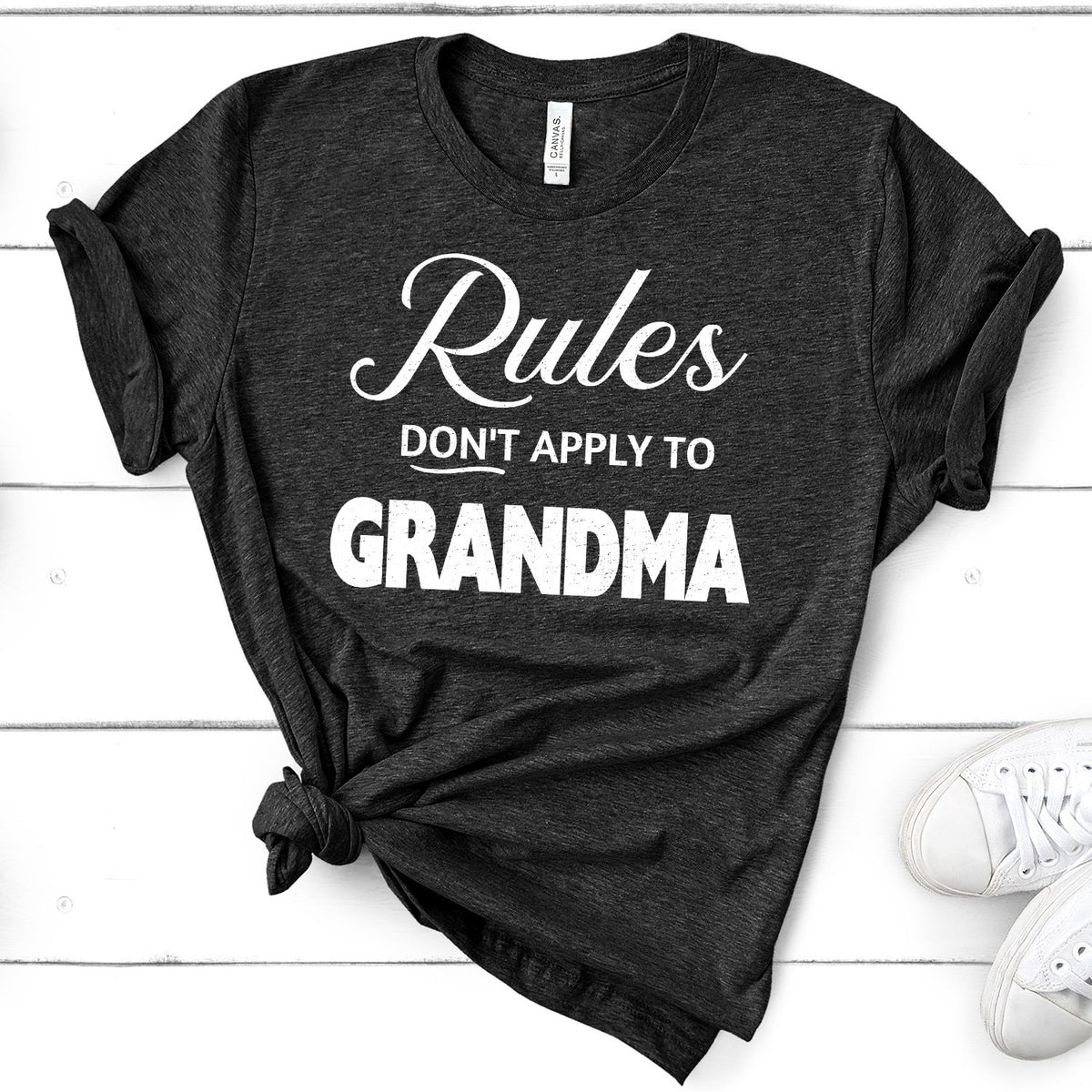 Rules Don&#39;t Apply To Grandma - Short Sleeve Tee Shirt