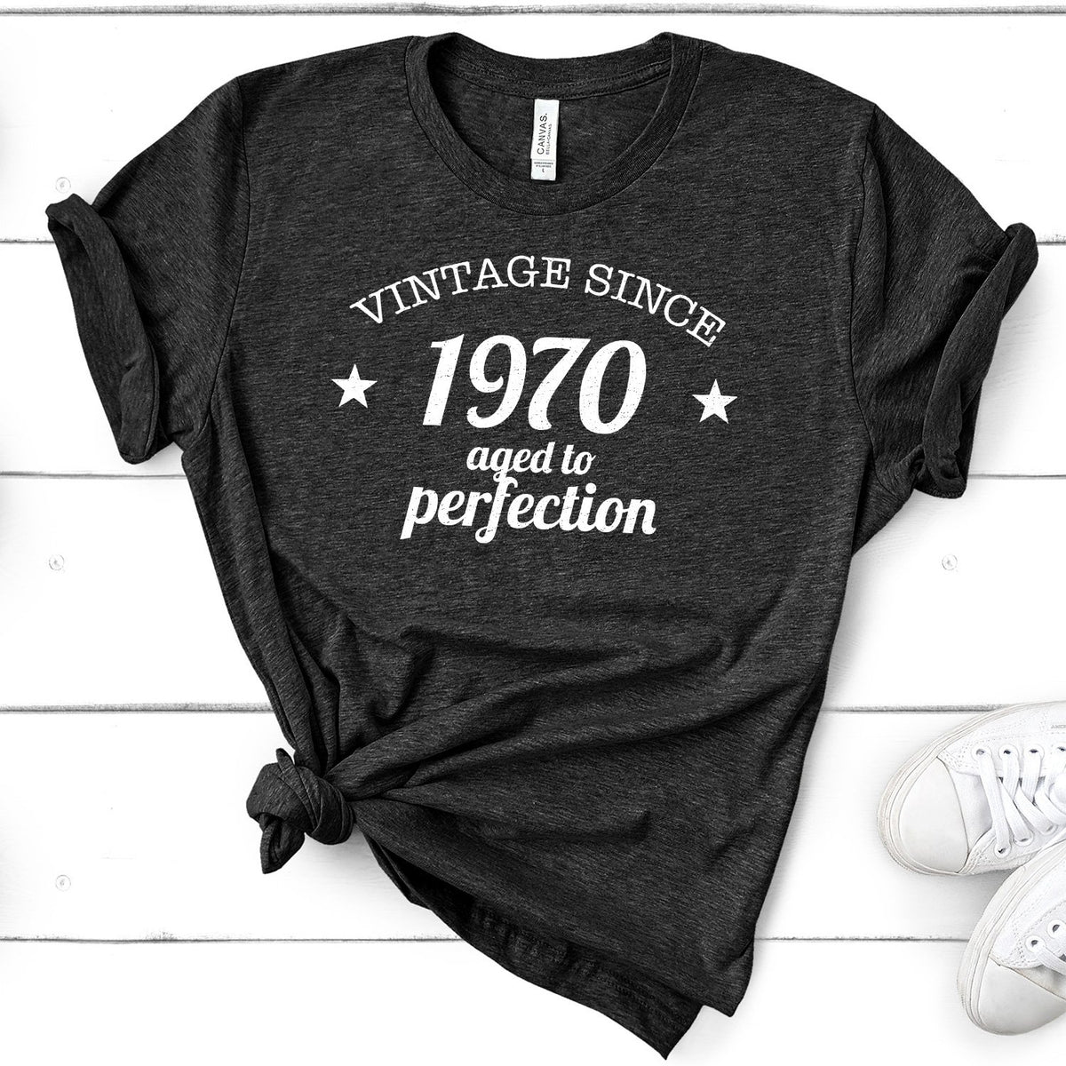 Vintage Since 1970 Aged to Perfection - Short Sleeve Tee Shirt