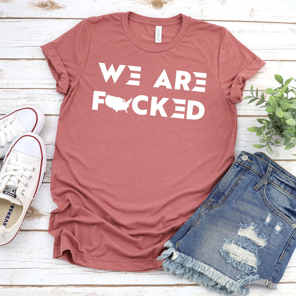 America We Are Fucked - Short Sleeve Tee Shirt