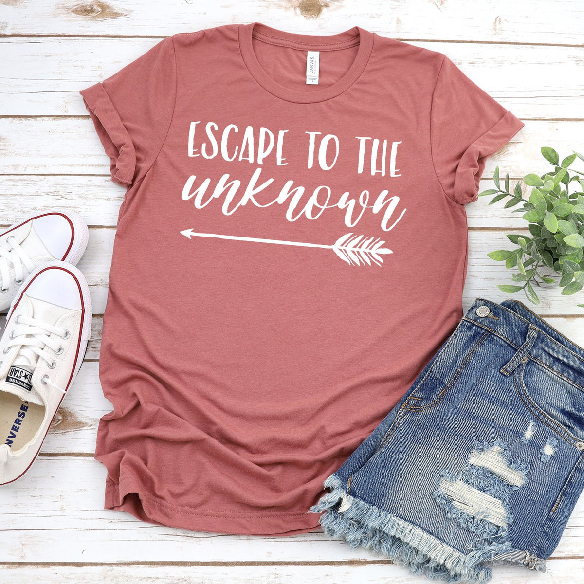 Escape to The Unknown - Short Sleeve Tee Shirt