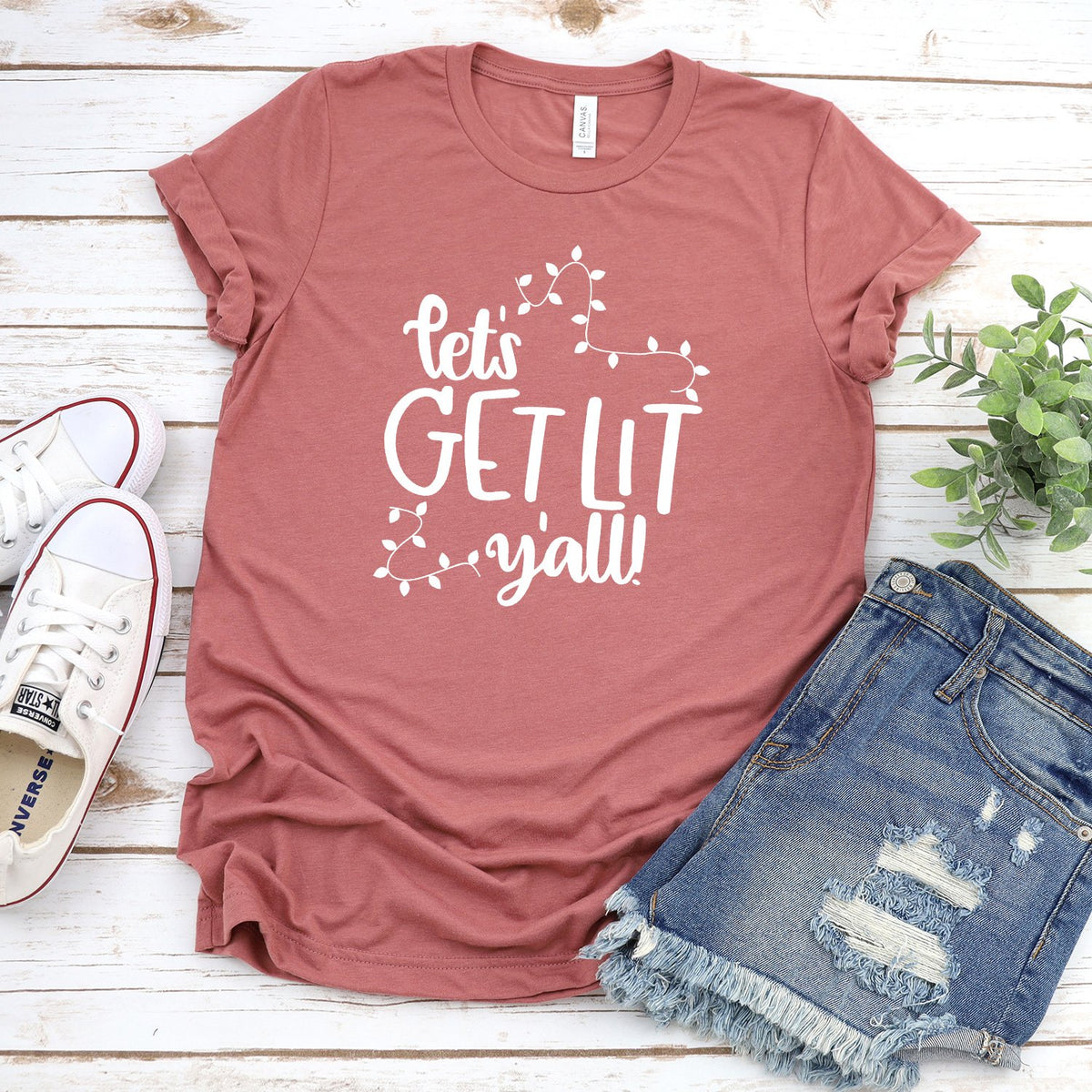 Let's Get Lit Y'all - Short Sleeve Tee Shirt