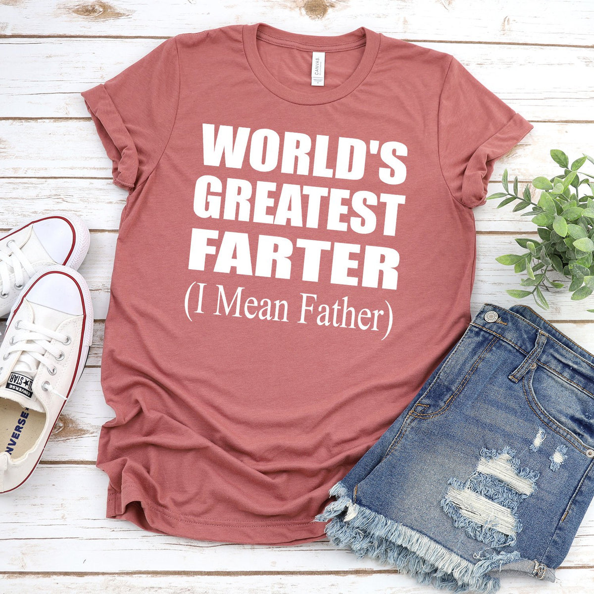 World&#39;s Greatest Farter (I Mean Father) - Short Sleeve Tee Shirt