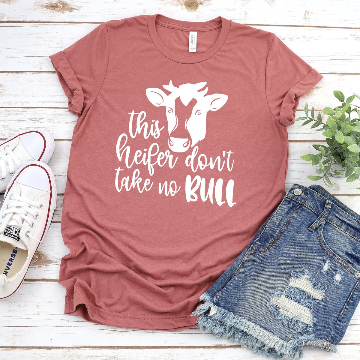 This Heifer Don&#39;t Take No Bull - Short Sleeve Tee Shirt