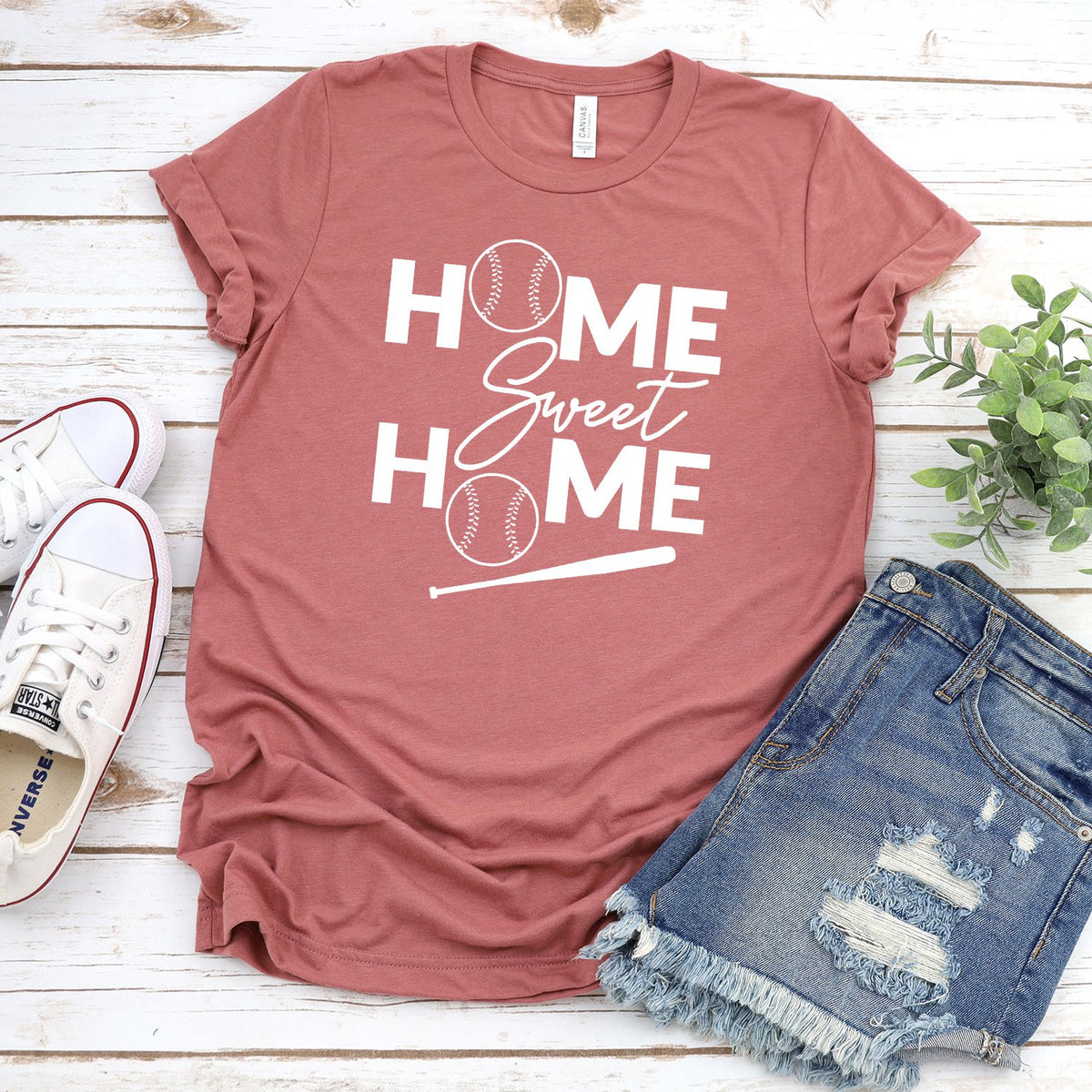 Home Sweet Home Baseball - Short Sleeve Tee Shirt