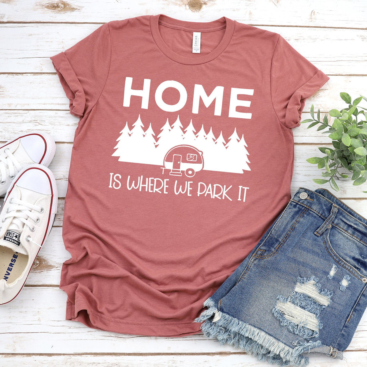 Home Is Where We Park It - Short Sleeve Tee Shirt