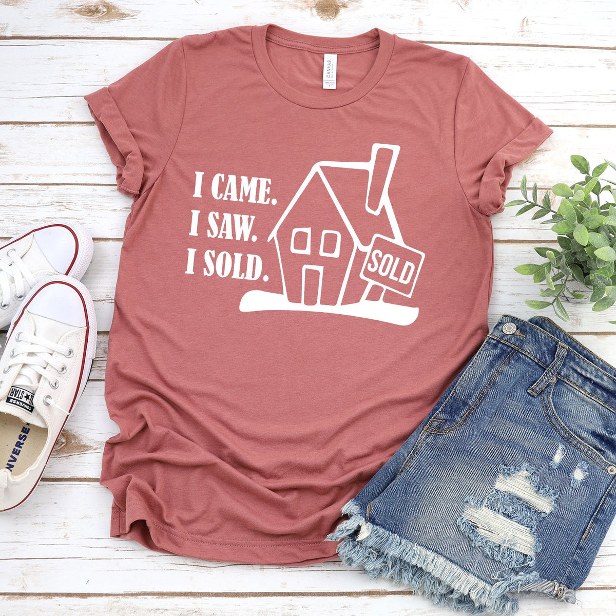 I Came I Saw I Sold - Short Sleeve Tee Shirt