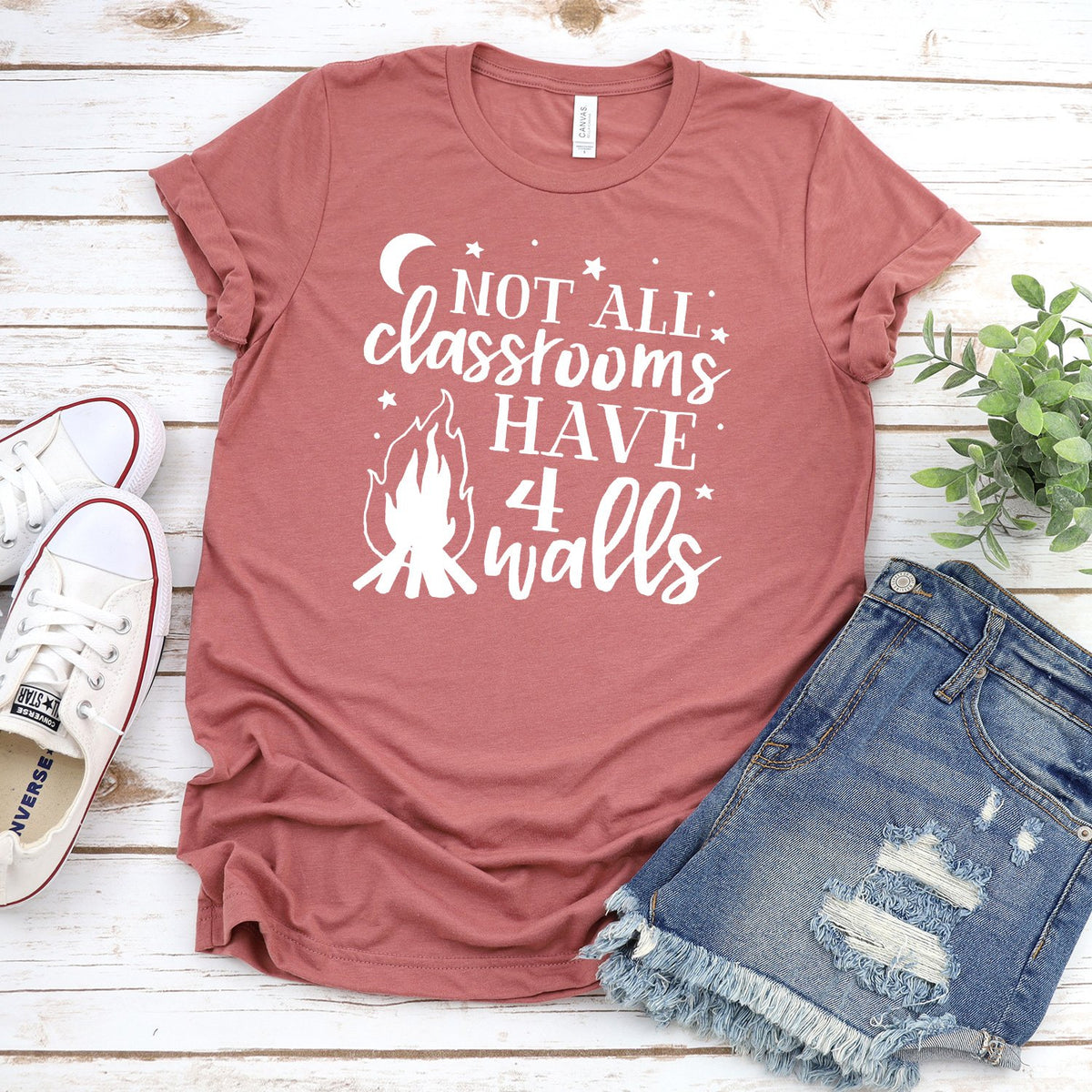 Not All Classrooms Have 4 Walls - Short Sleeve Tee Shirt