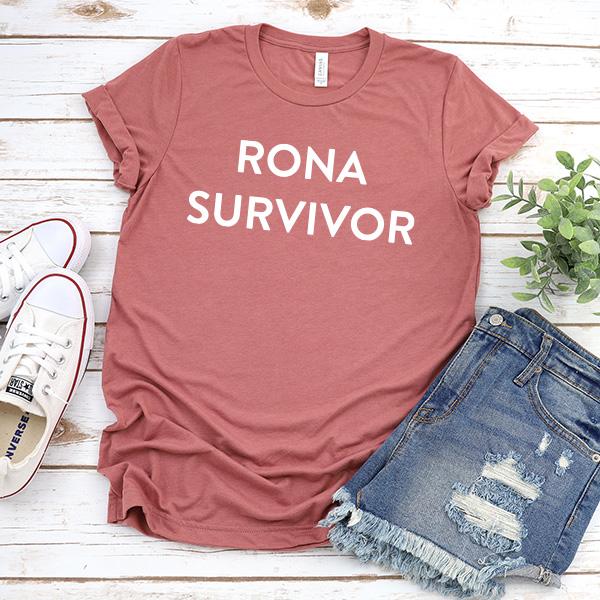 Rona Survivor - Short Sleeve Tee Shirt