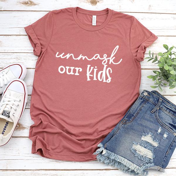 Unmask Our Kids - Short Sleeve Tee Shirt