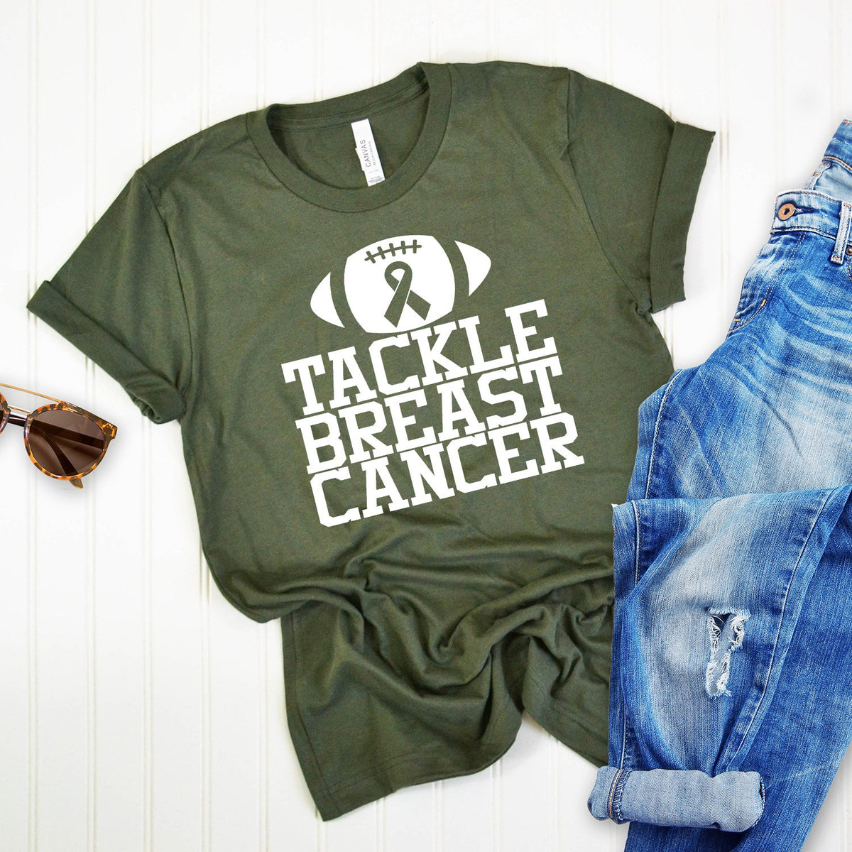 Tackle Breast Cancer - Short Sleeve Tee Shirt