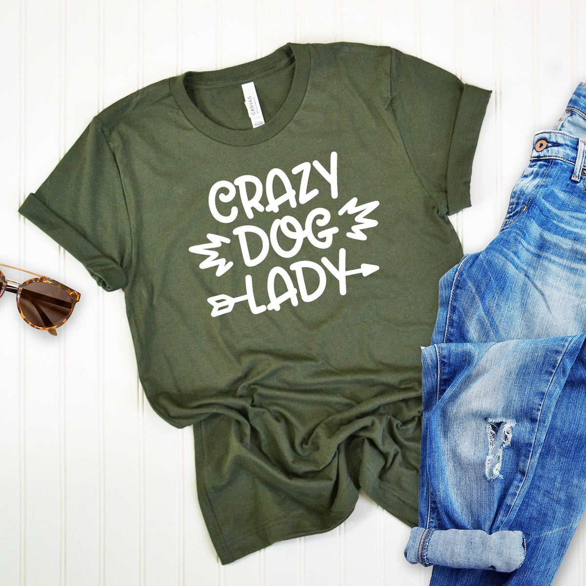 Crazy Dog Lady - Short Sleeve Tee Shirt