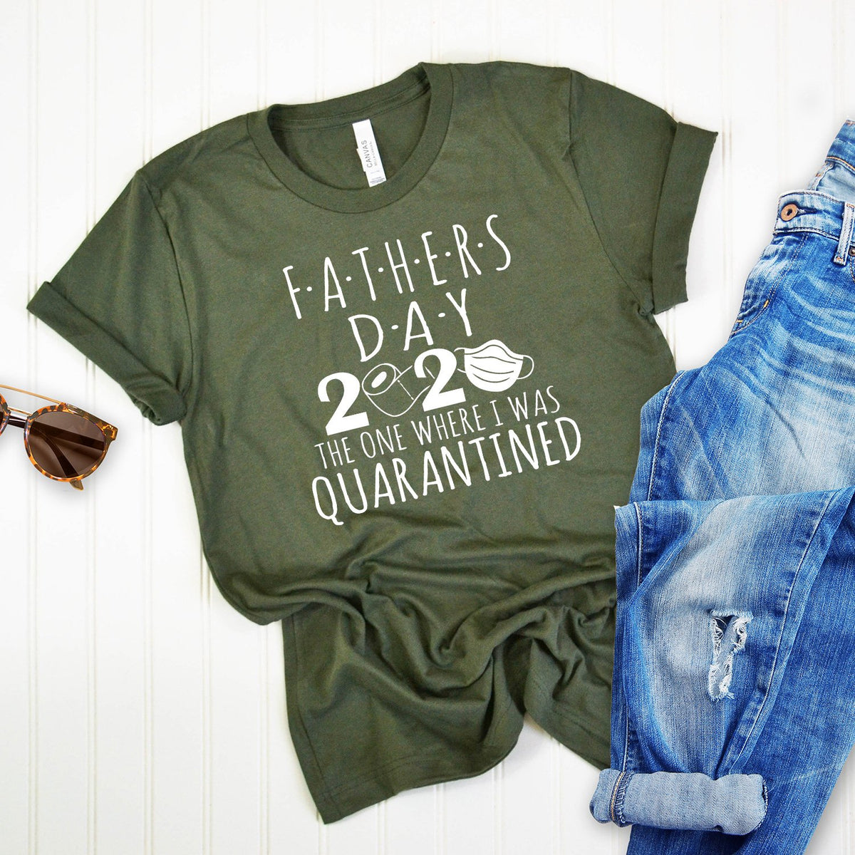 Fathers Day 2020 The One Where I Was Quarantined - Short Sleeve Tee Shirt