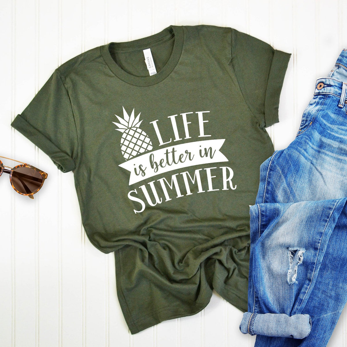 Life is Better in Summer - Short Sleeve Tee Shirt