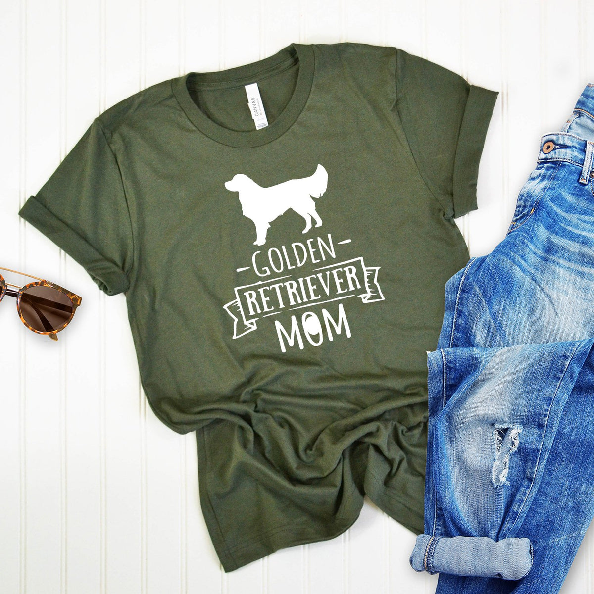 Golden Retriever Mom - Short Sleeve Tee Shirt