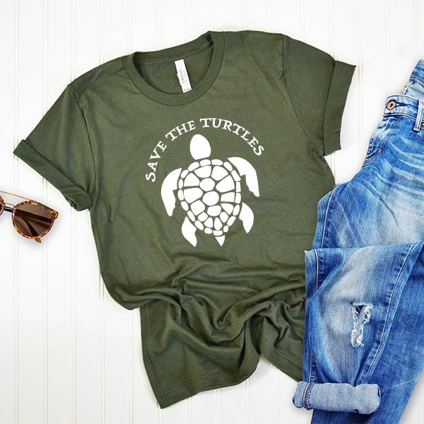 Save The Turtles - Short Sleeve Tee Shirt