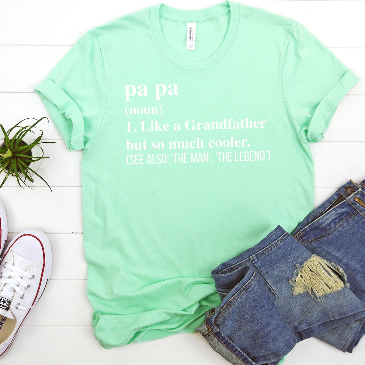 Pa Pa (Noun) 1. Like A Grandfather But So Much Cooler - Short Sleeve Tee Shirt