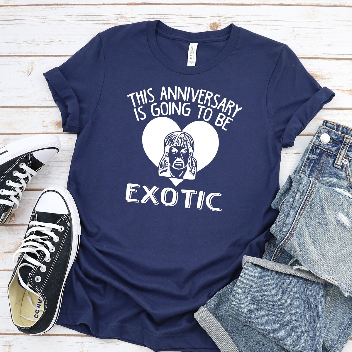 This Anniversary is Going To Be Exotic - Short Sleeve Tee Shirt