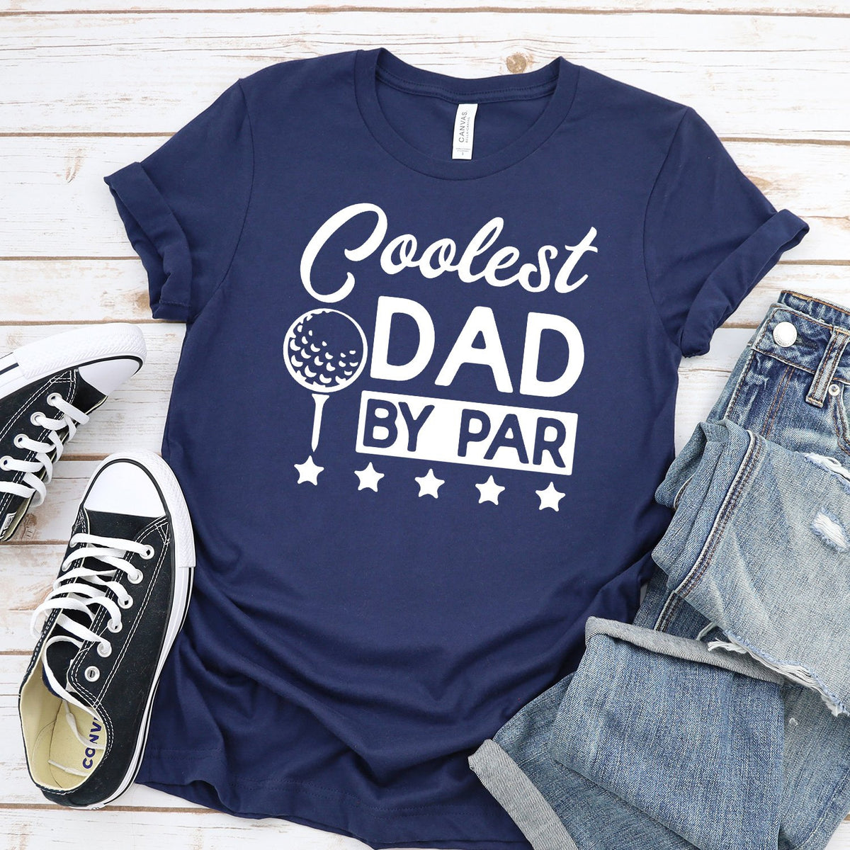 Coolest Dad By Par - Short Sleeve Tee Shirt