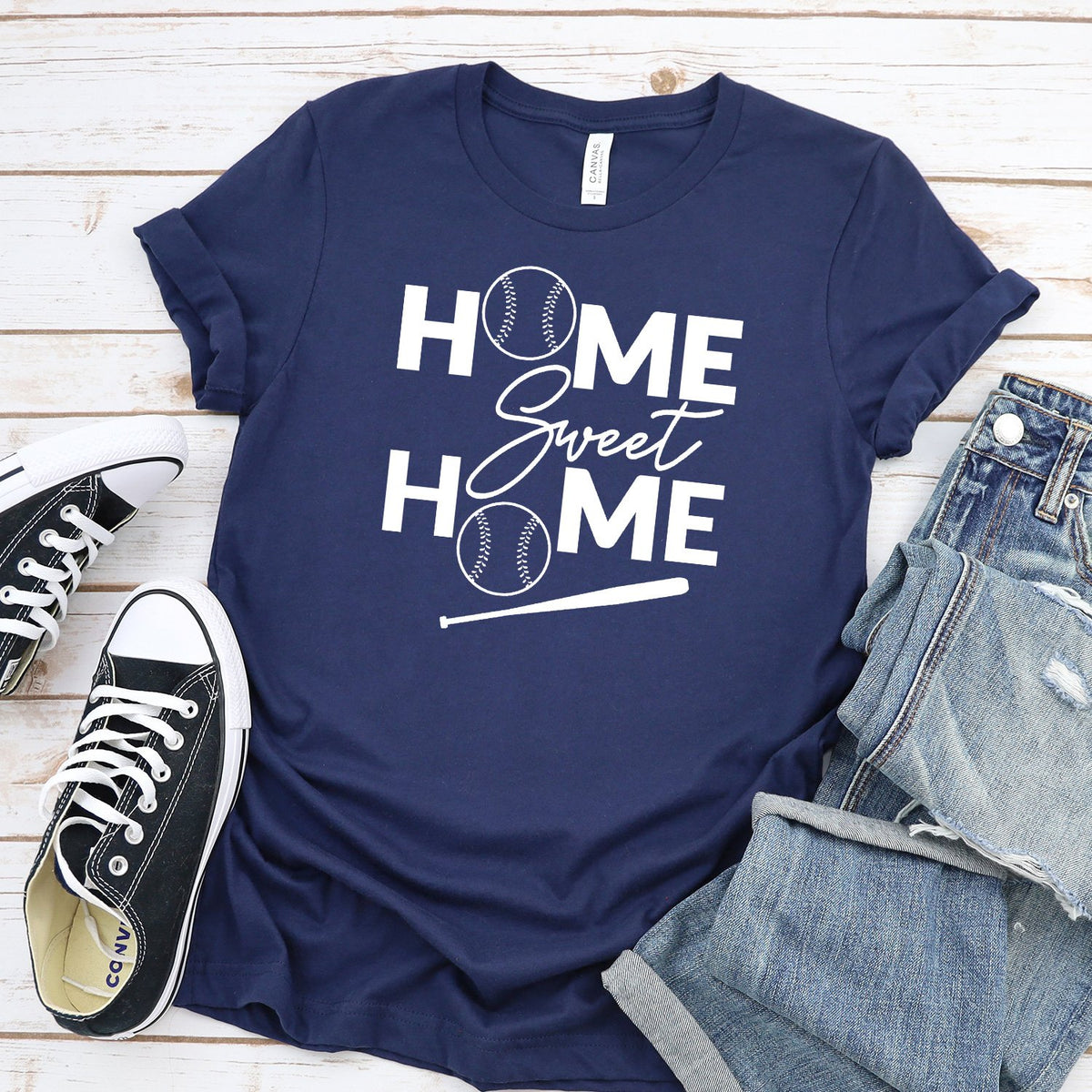 Home Sweet Home Baseball - Short Sleeve Tee Shirt