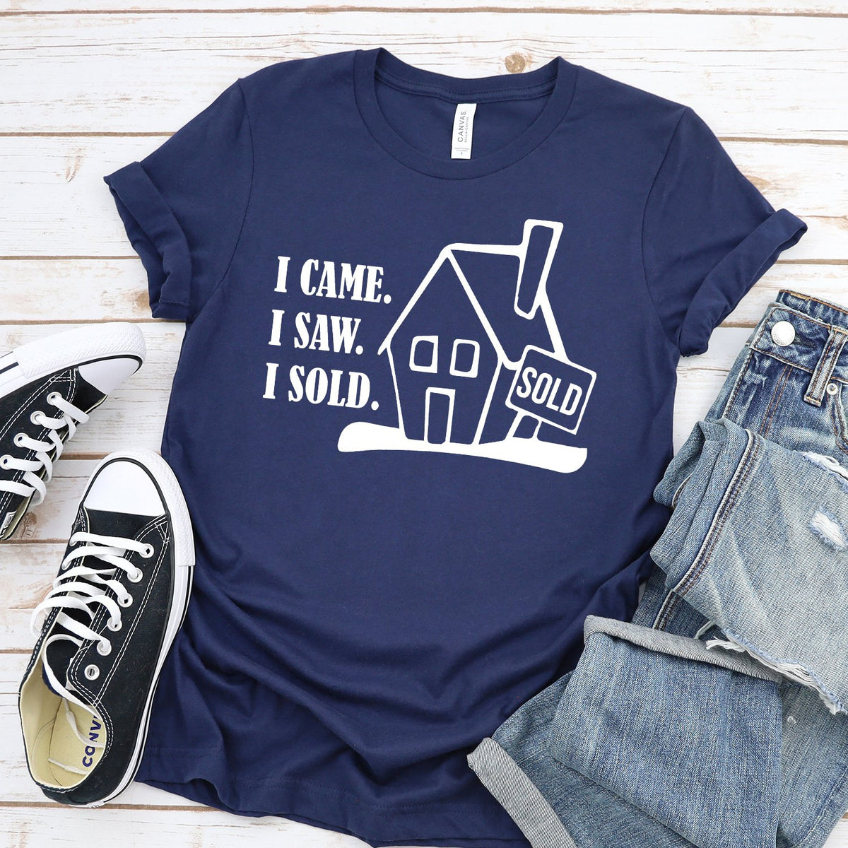 I Came I Saw I Sold - Short Sleeve Tee Shirt