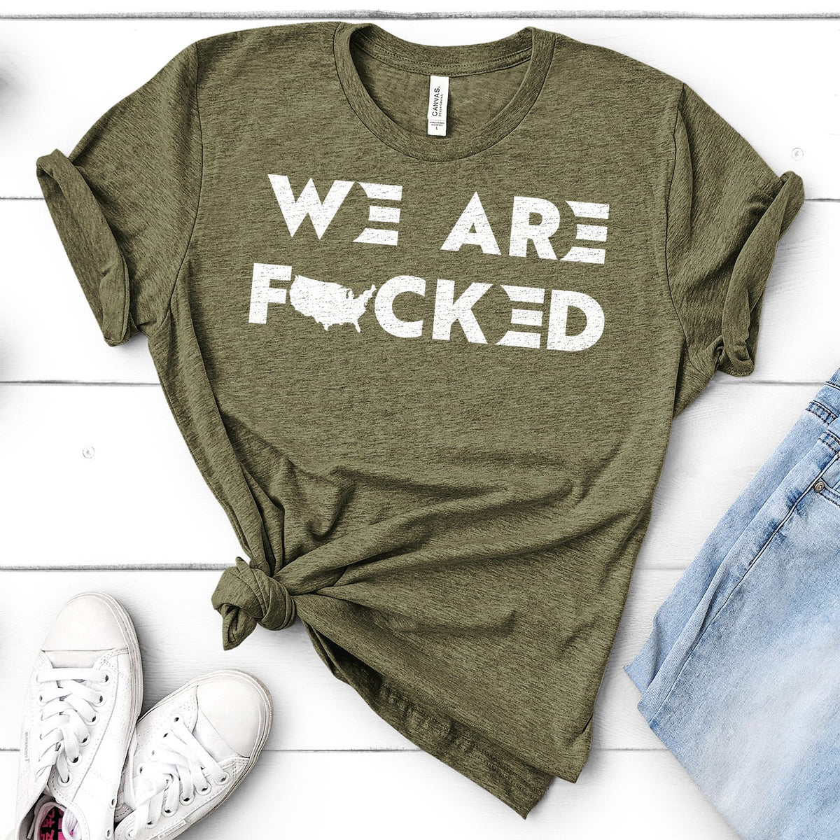 America We Are Fucked - Short Sleeve Tee Shirt