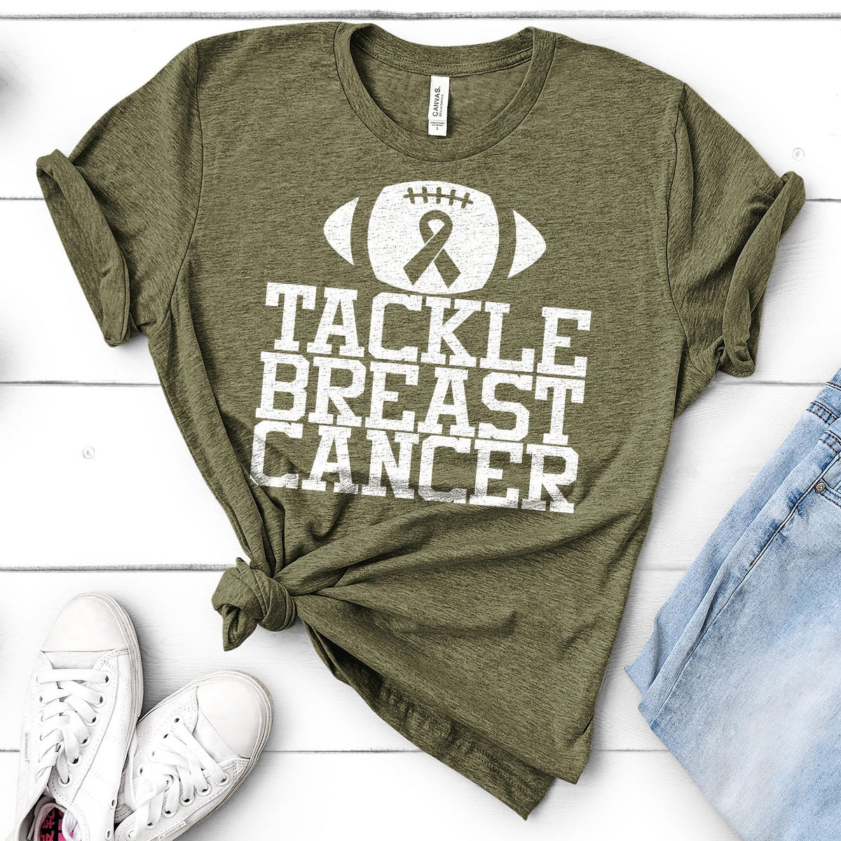 Tackle Breast Cancer - Short Sleeve Tee Shirt