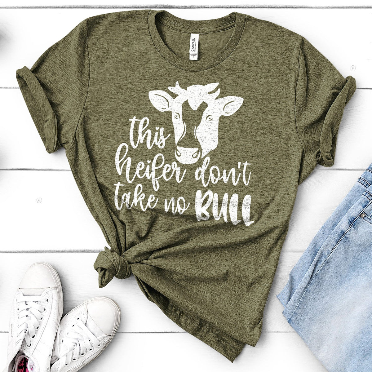 This Heifer Don&#39;t Take No Bull - Short Sleeve Tee Shirt