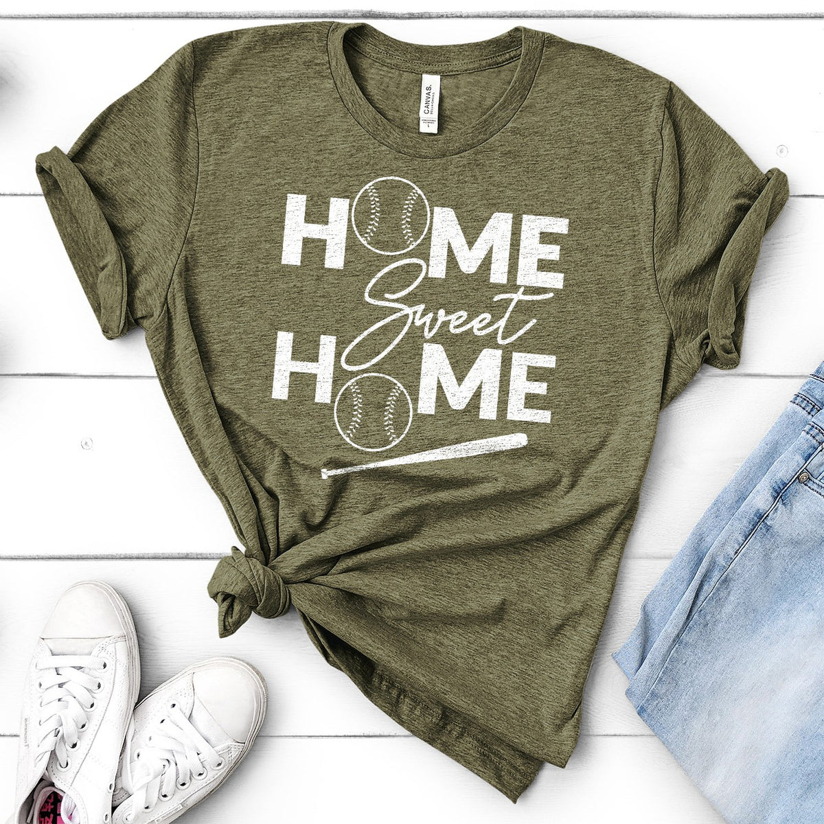 Home Sweet Home Baseball - Short Sleeve Tee Shirt