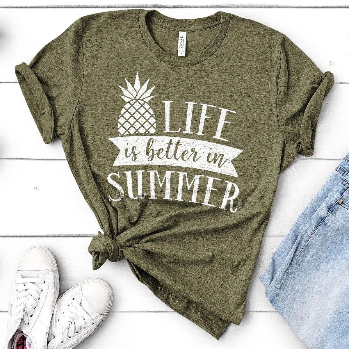 Life is Better in Summer - Short Sleeve Tee Shirt