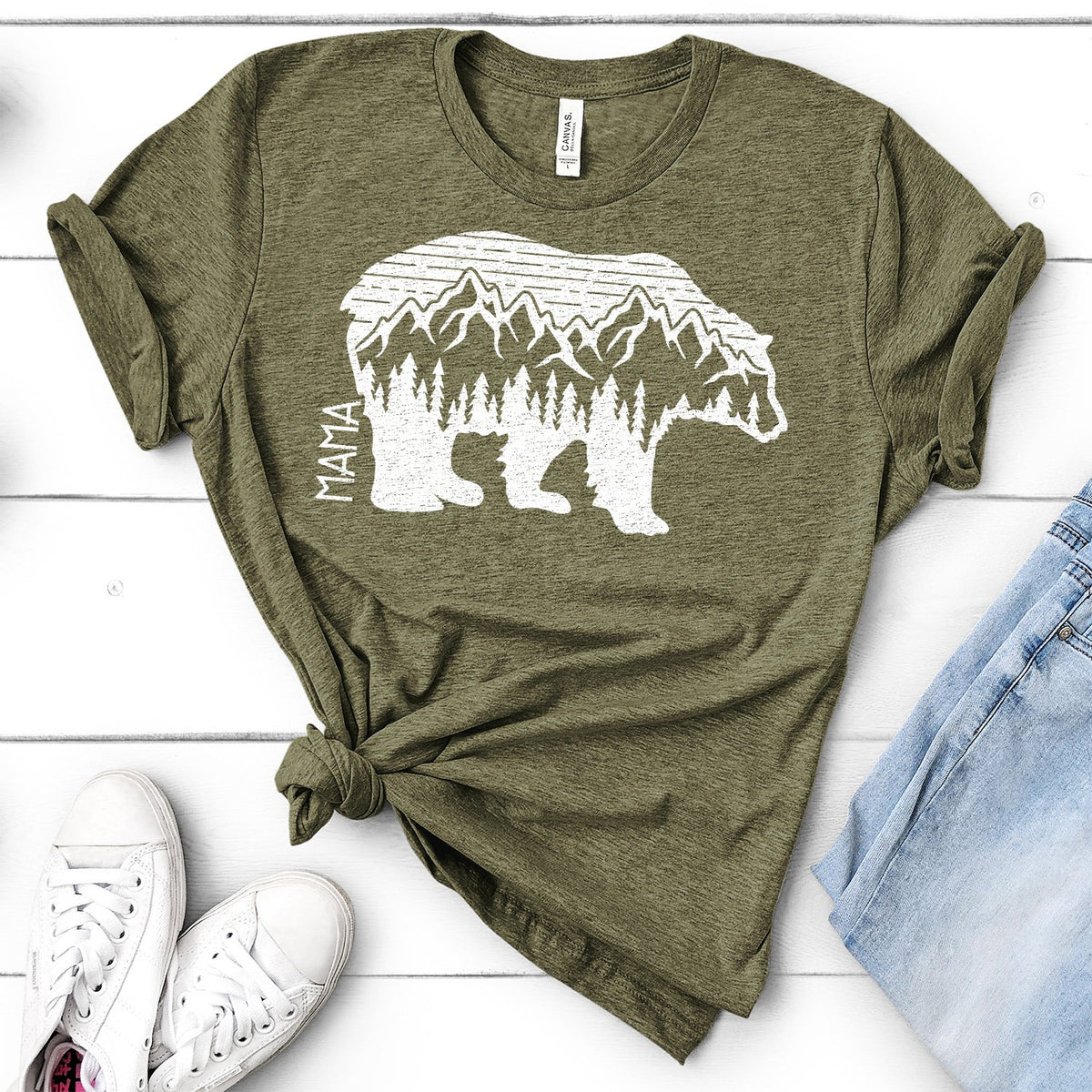 Mama Bear Adventure - Short Sleeve Tee Shirt