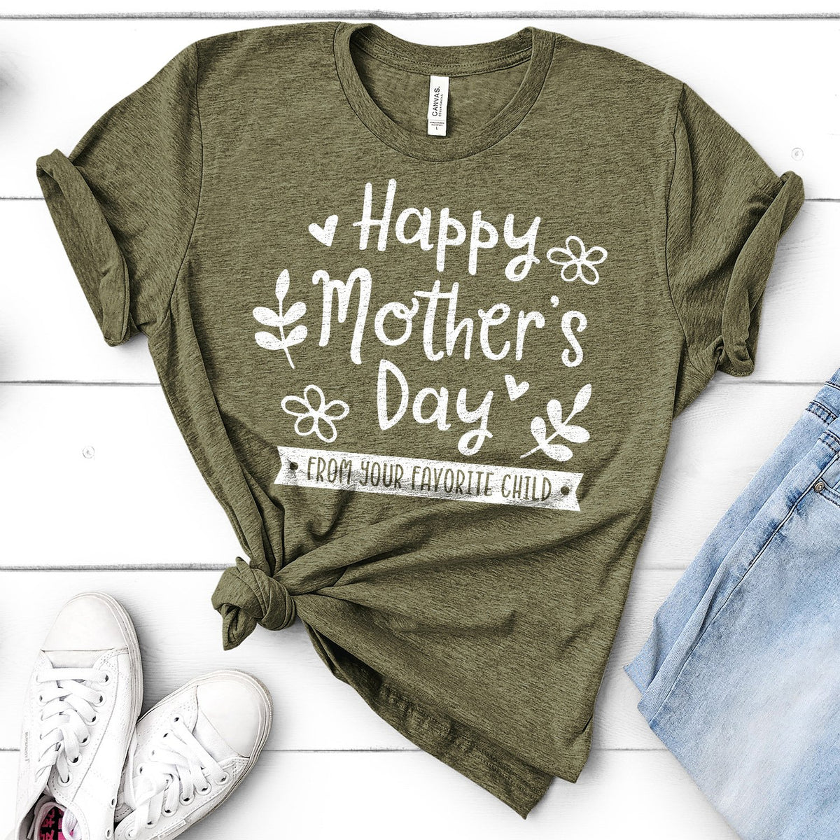Happy Mother&#39;s Day From Your Favorite Child - Short Sleeve Tee Shirt