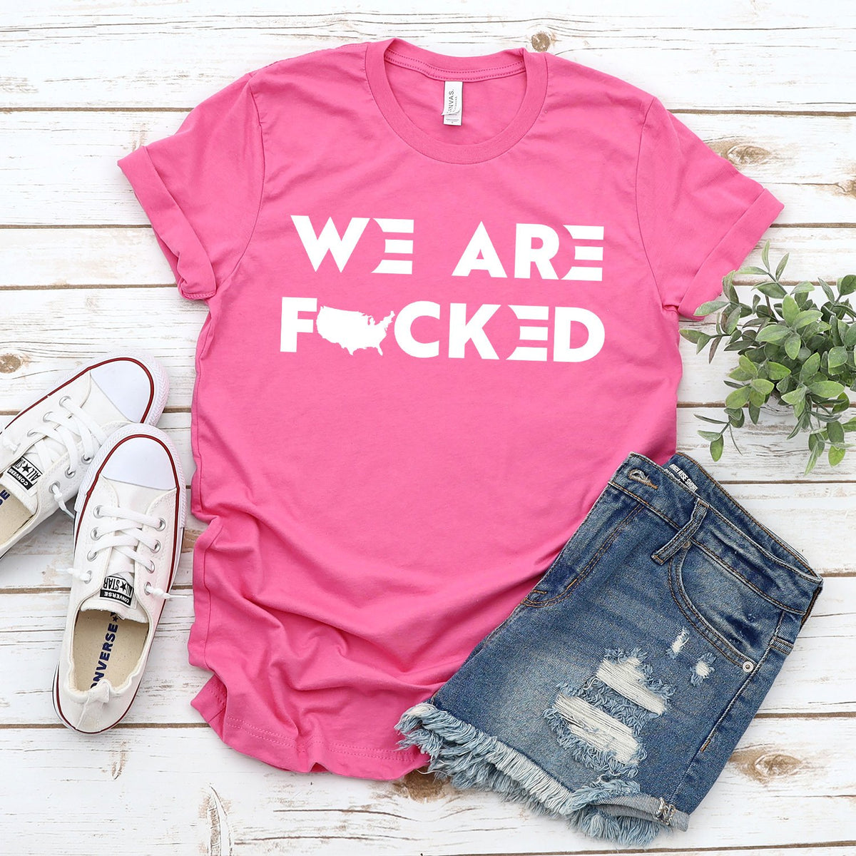 America We Are Fucked - Short Sleeve Tee Shirt