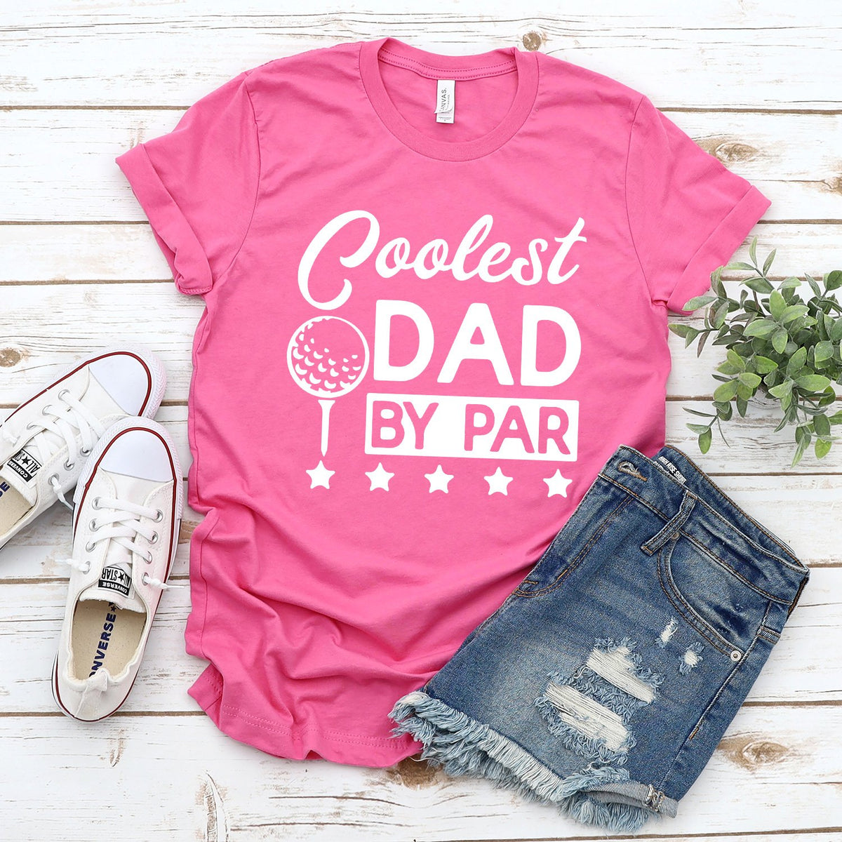 Coolest Dad By Par - Short Sleeve Tee Shirt
