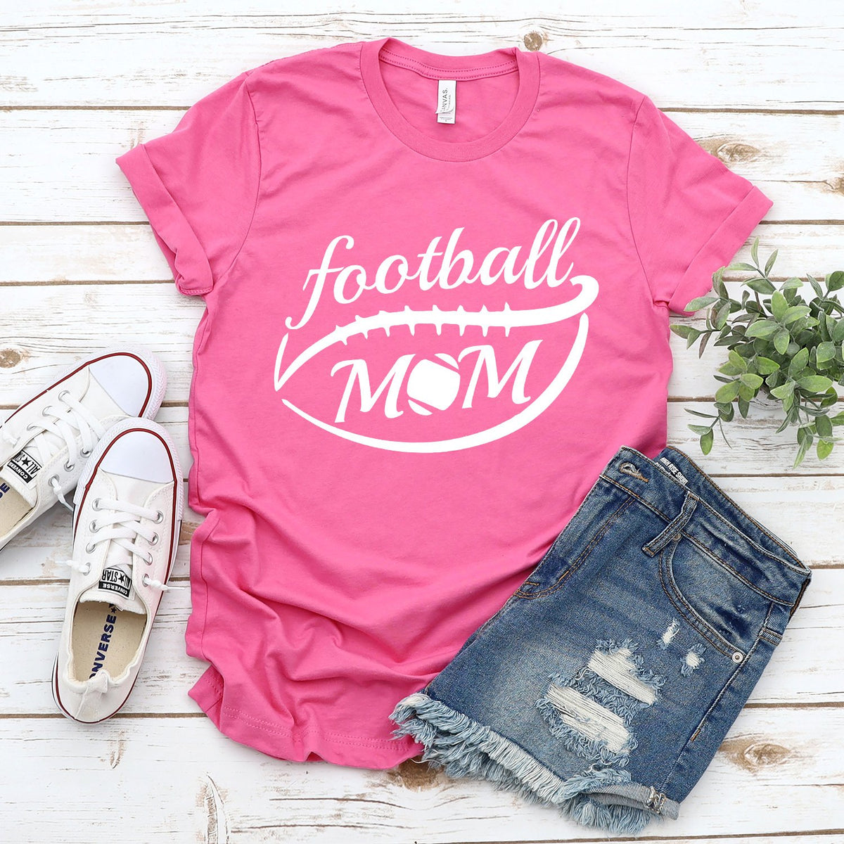 Football Mom - Short Sleeve Tee Shirt