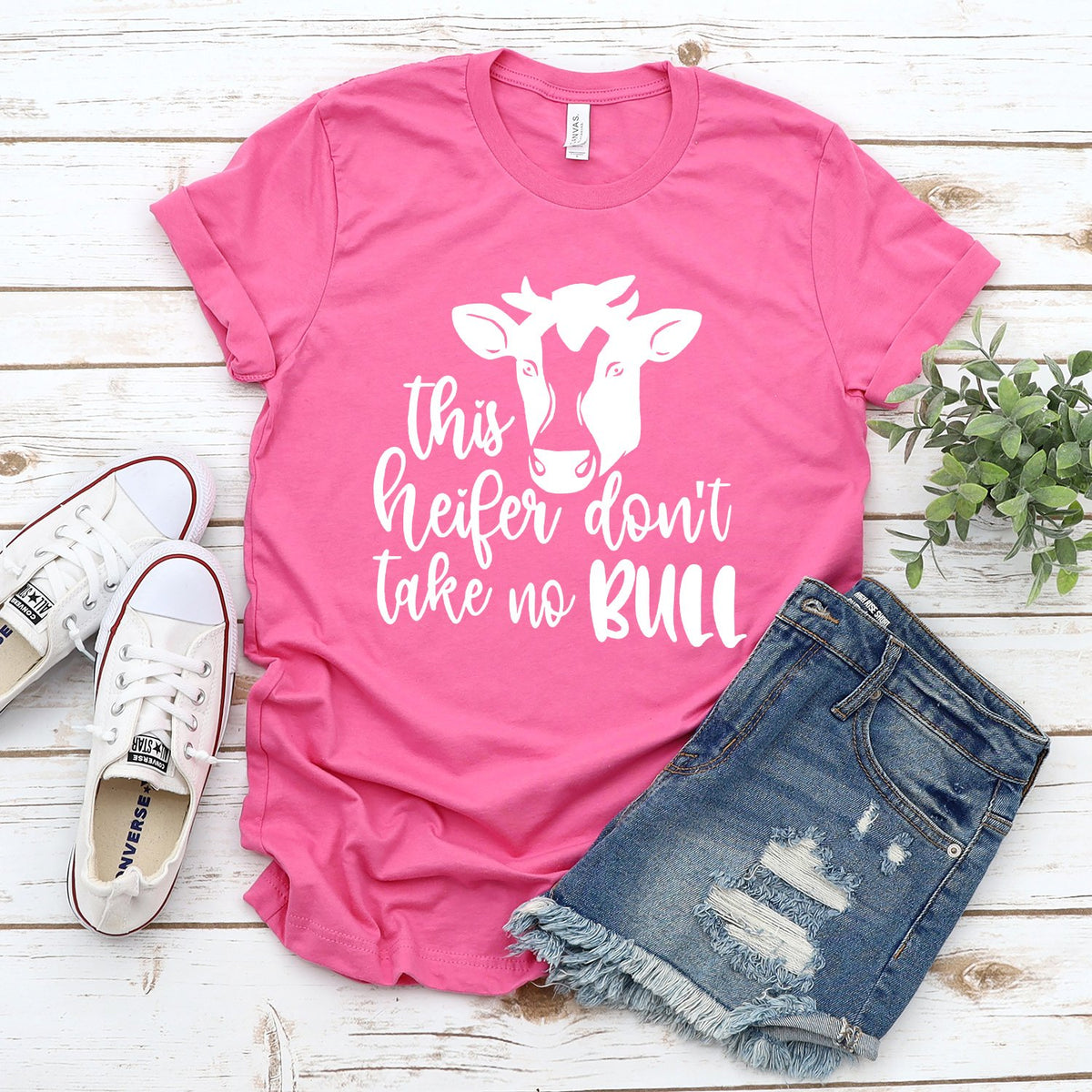 This Heifer Don&#39;t Take No Bull - Short Sleeve Tee Shirt
