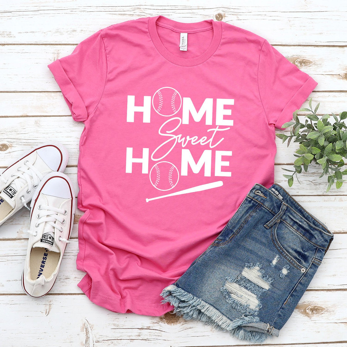 Home Sweet Home Baseball - Short Sleeve Tee Shirt