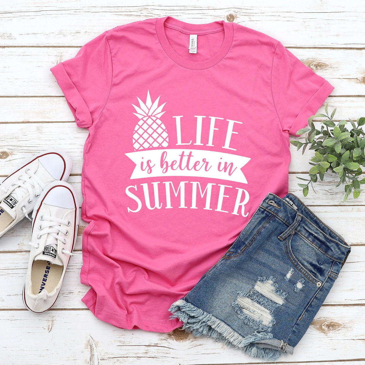 Life is Better in Summer - Short Sleeve Tee Shirt