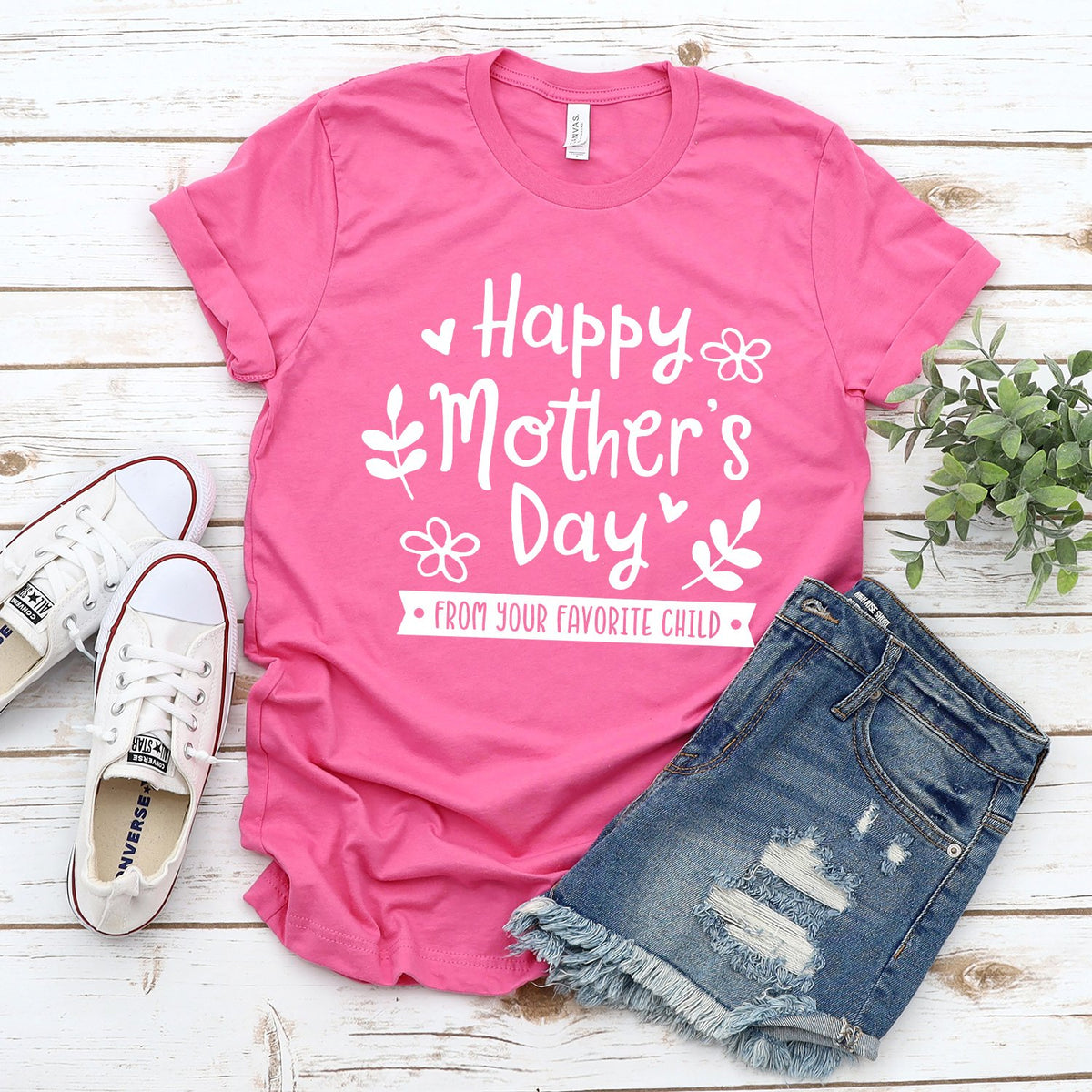 Happy Mother&#39;s Day From Your Favorite Child - Short Sleeve Tee Shirt