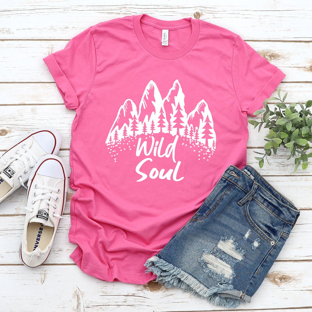 Mountain Wild Soul - Short Sleeve Tee Shirt