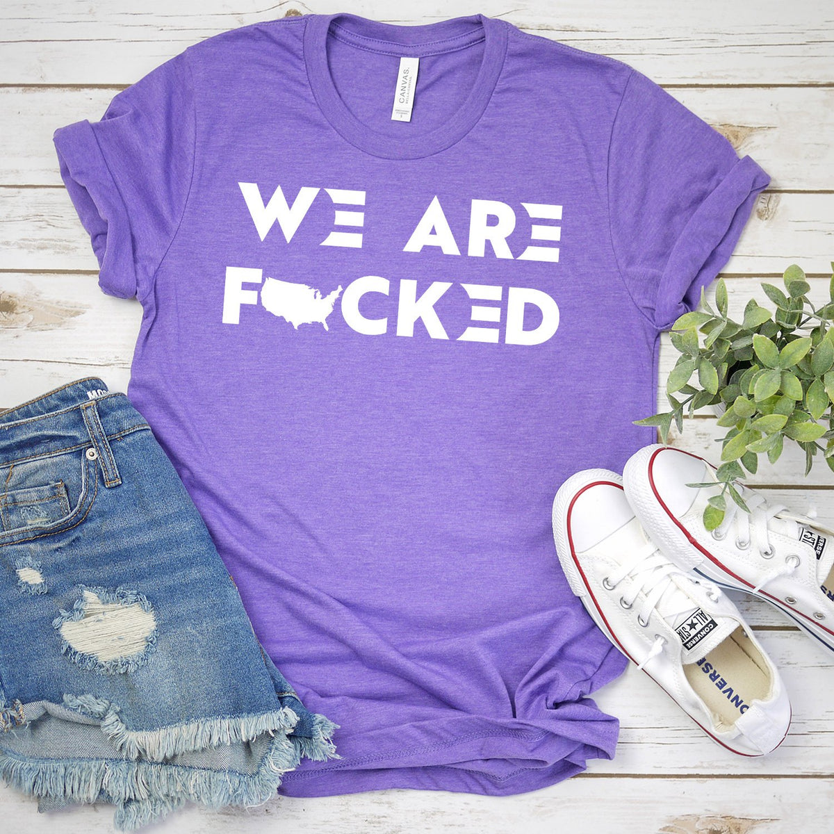 America We Are Fucked - Short Sleeve Tee Shirt